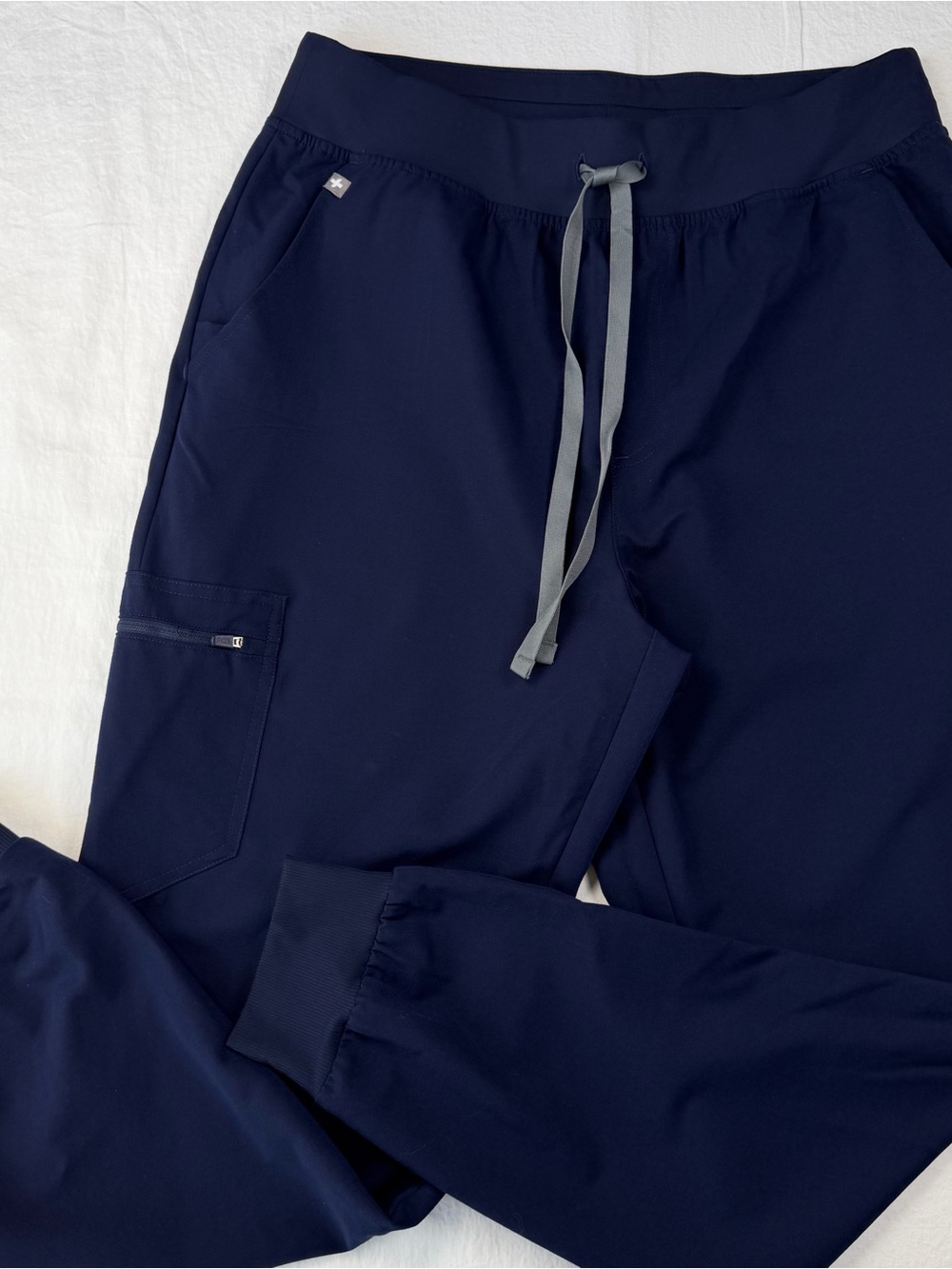 FIGS High Rise Zamora Jogger Scrub Pants Navy Blue size Large